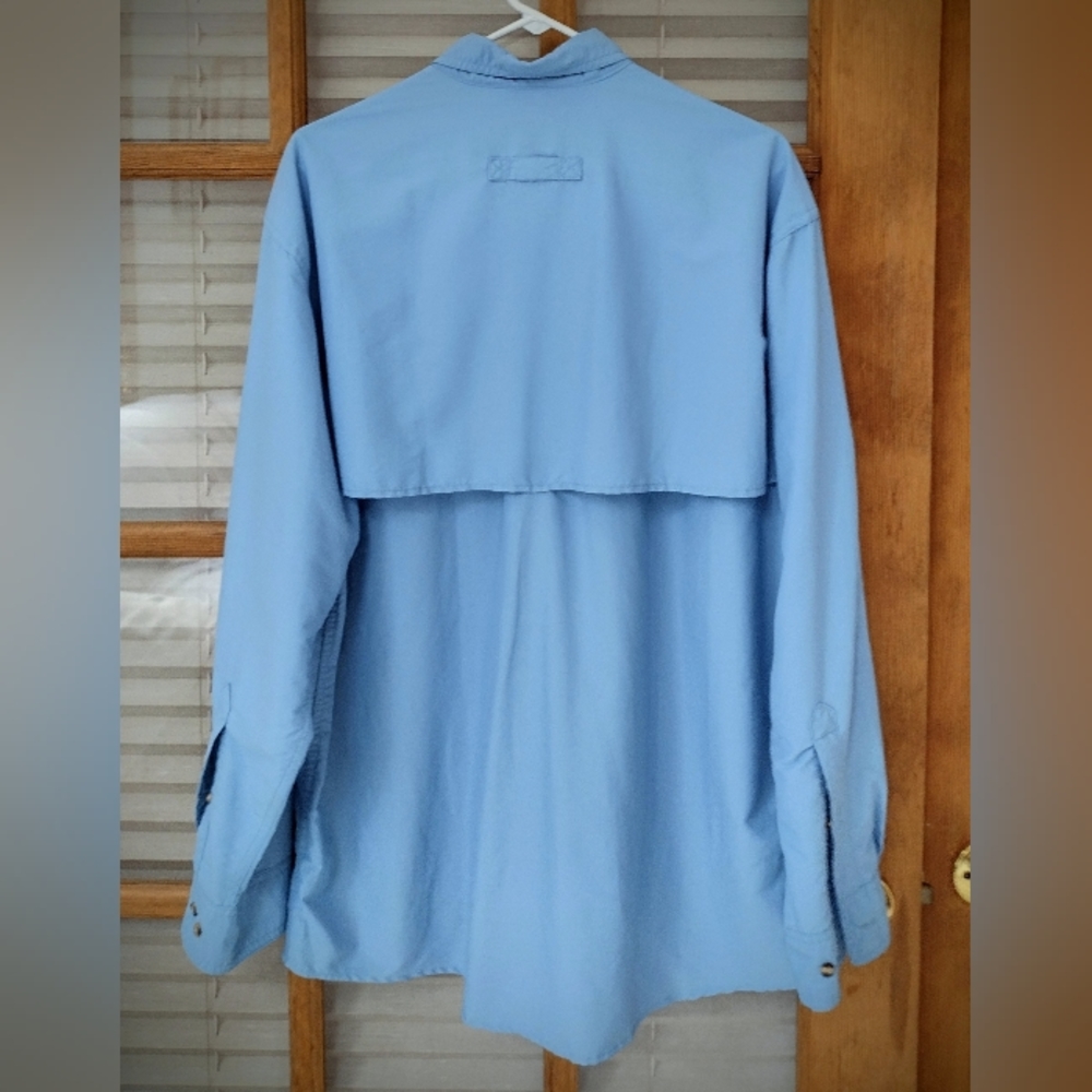 L.L. Bean M's Large Blue Tropicwear LS Sun Shirt Old Version Pre-2020, Brand New - Picture 4 of 12